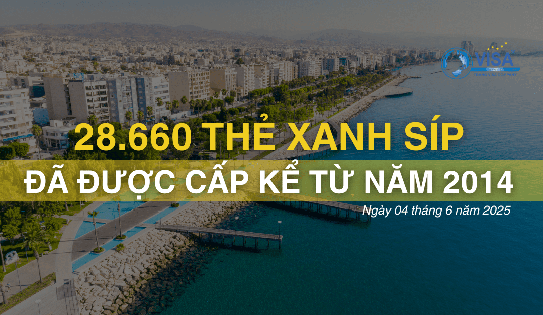 Hơn 28.000 thẻ xanh Síp đã được cấp kể từ năm 2014