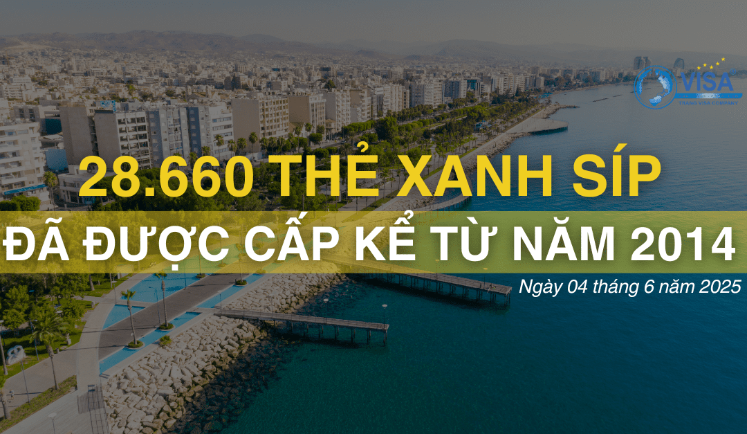 Hơn 28.000 thẻ xanh Síp đã được cấp kể từ năm 2014