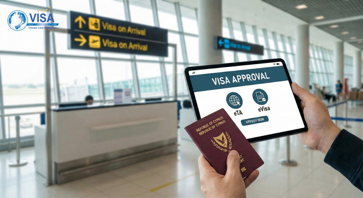 25 quốc gia cấp Visa on arrival cho công dân Síp